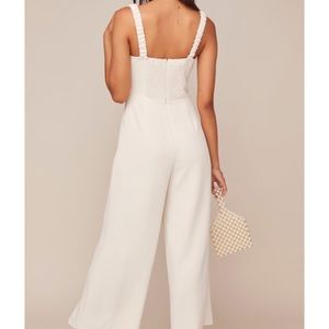 NWT ASTR White Versailles Jumpsuit